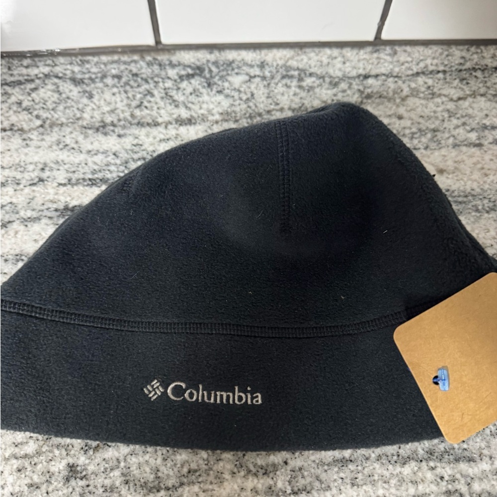 Columbia Midnight Black Fleece Beanie